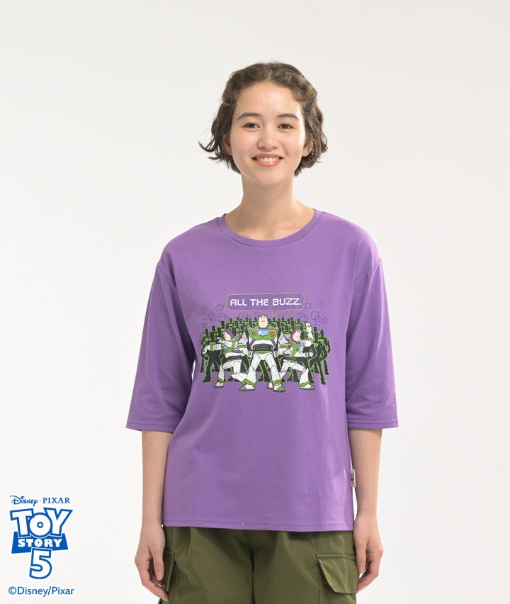 【Ｄｉｓｎｙ／Ｐｉｘａｒ】（トイストーリー５）五分袖プリントＴシャツ