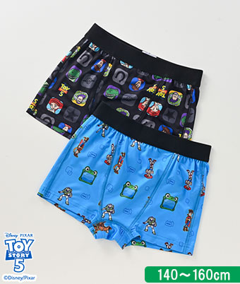 【ＴＯＹ　ＳＴＯＲＹ５】（前閉じ）（２枚組）男児ボクサーブリーフ