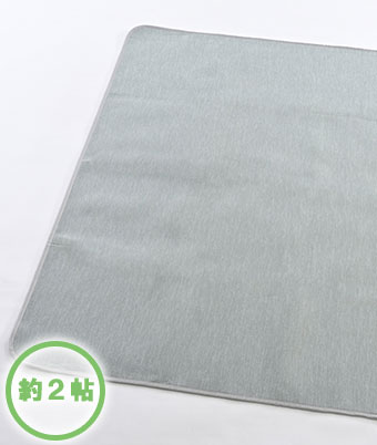 冷感）霜降りセンターラグ 約3帖(約3帖 グレー): 寝具