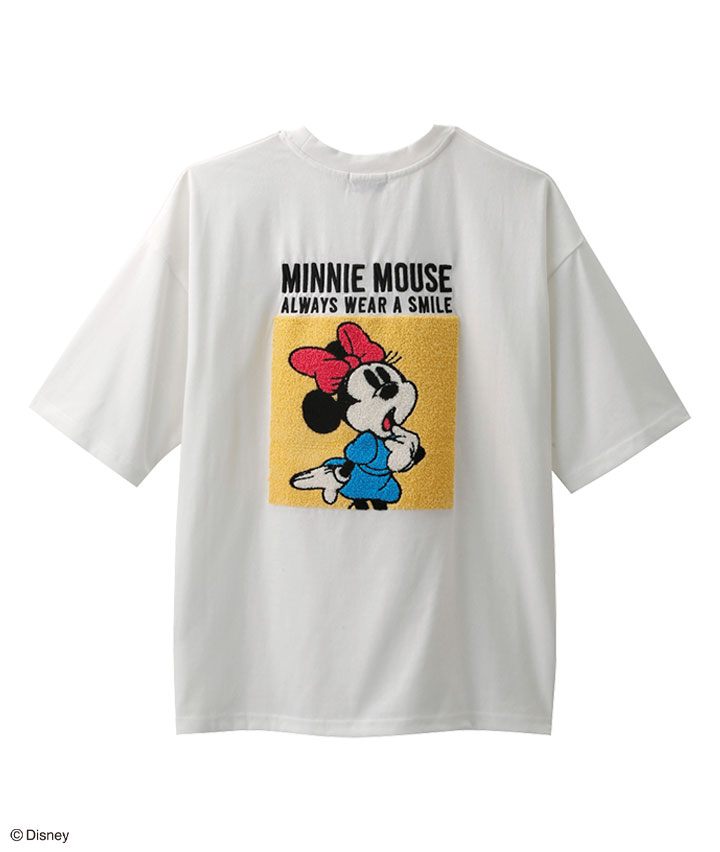 【Ｄｉｓｎｅｙ】（ミニーマウス）さがら刺しゅうＴシャツ