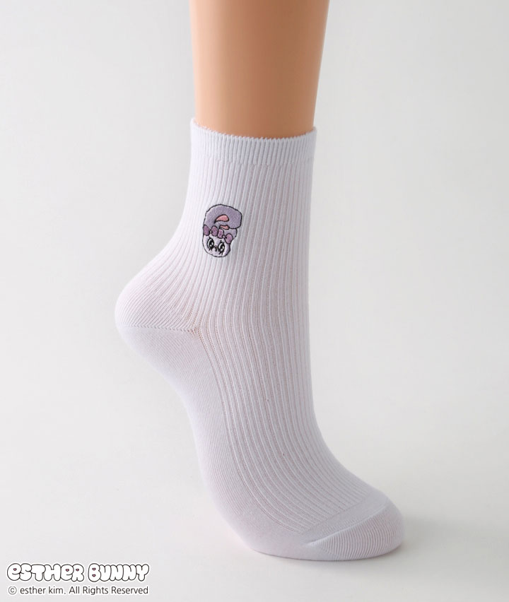 【エスターバニー】（ラベンダーバニー）（１足物）スクールソックス