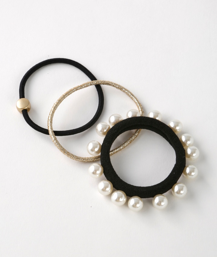 パール＆チャームゴムセット