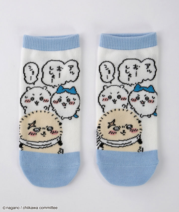 【ちいかわ】（ちいかわ）（ハチワレ）（ラッコ）（１足物）フロント柄ソックス