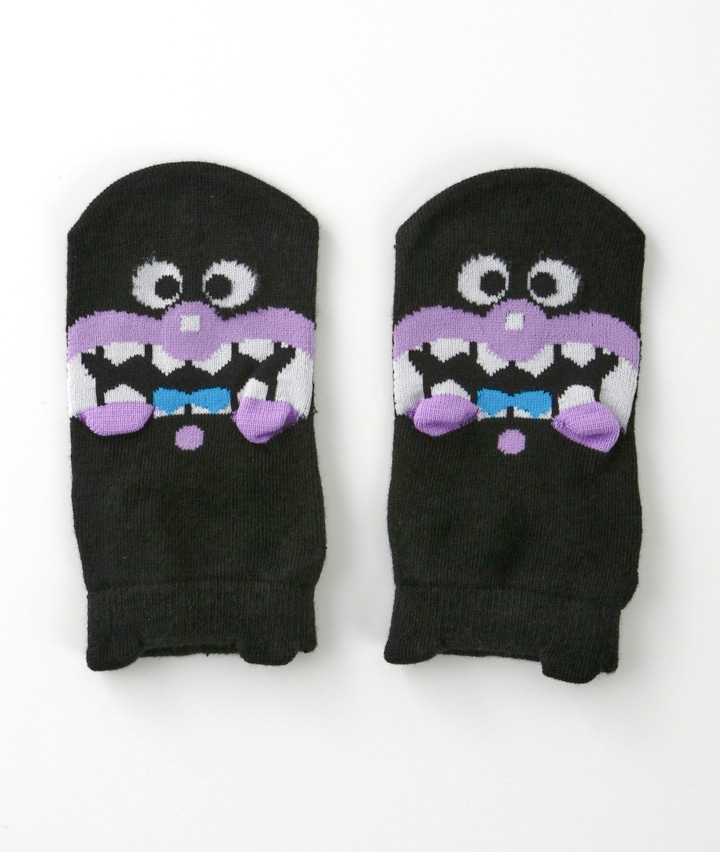 【それいけ！アンパンマン】（バイキンマン）（１足物）フロント柄ソックス