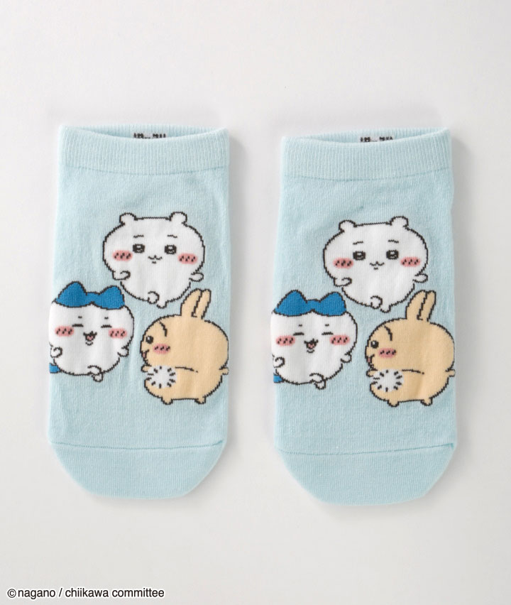 【ちいかわ】（ちいかわ）（ハチワレ）（うさぎ）（１足物）フロント柄ソックス
