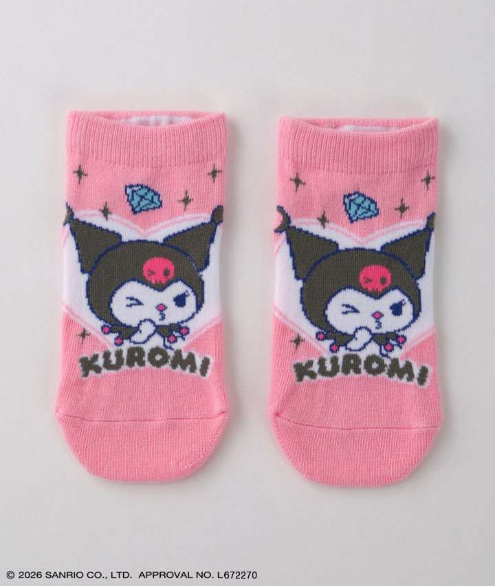 【サンリオキャラクターズ】（クロミ）（１足物）クルーソックス