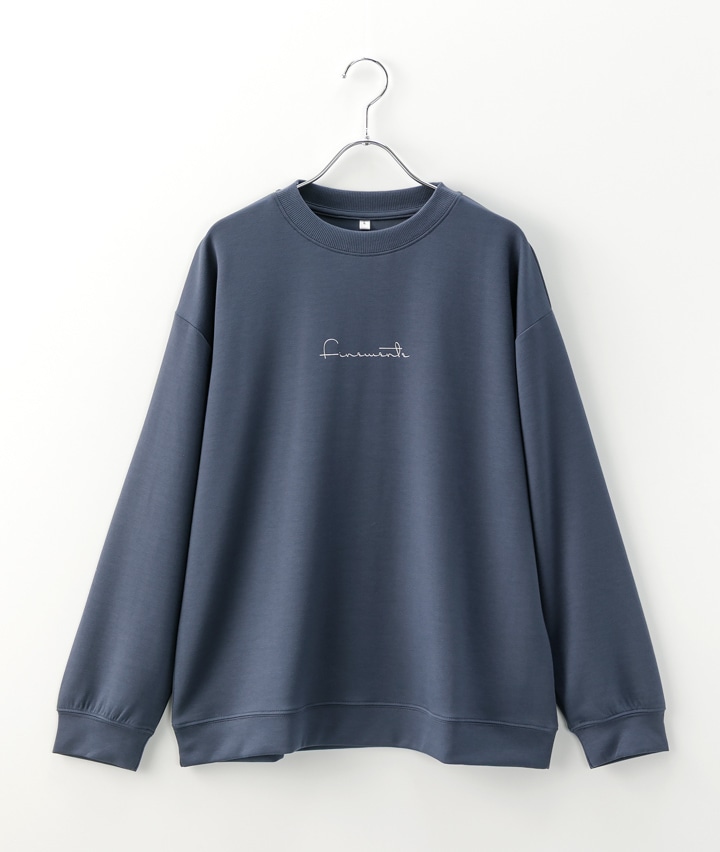 【シルキーエアーライト】（ＵＶカット・速乾・ソフトタッチ）長袖クルーネックプリントプルオーバー
