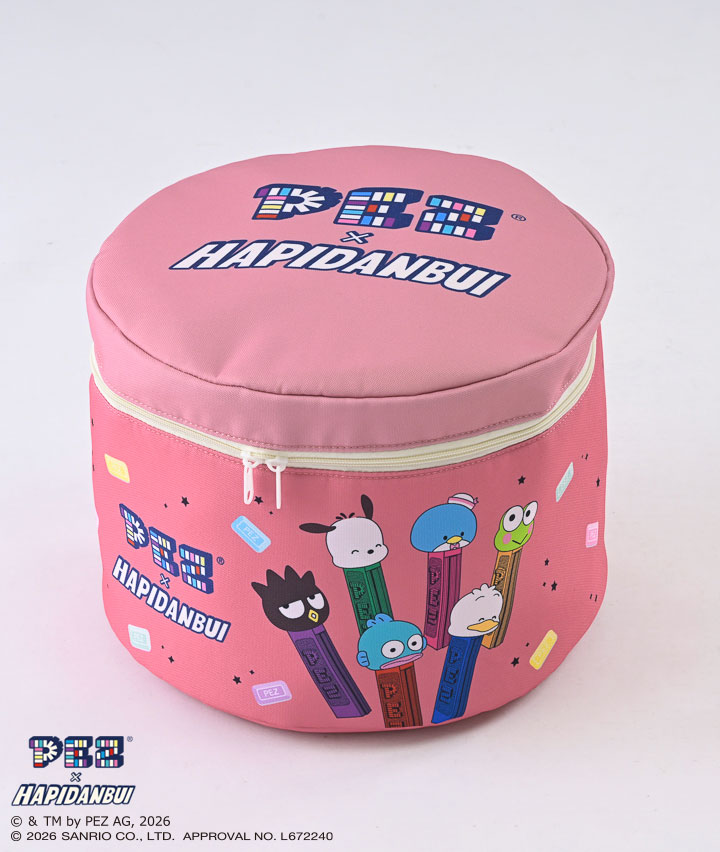 【ＰＥＺ×はぴだんぶい】収納ボックス　ピンク