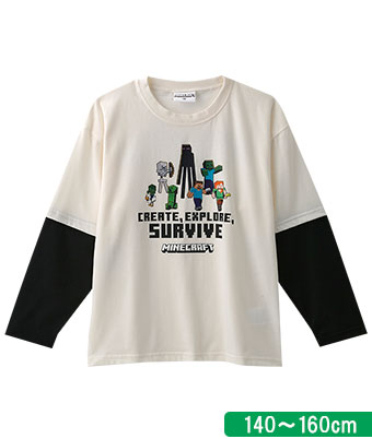 【マインクラフト】天竺長袖Ｔシャツ