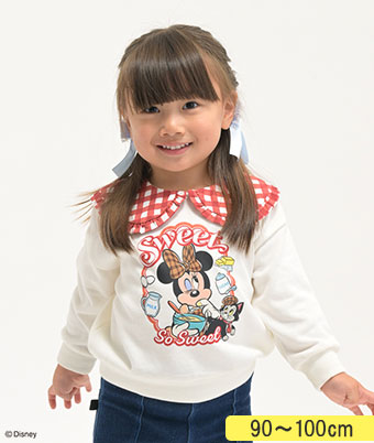 【Ｄｉｓｎｅｙ】（ミニーマウス）ベビー女児トレーナー