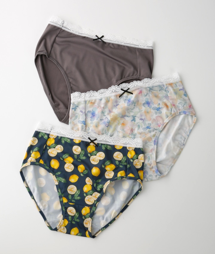 （３枚組）ウエストレースショーツ