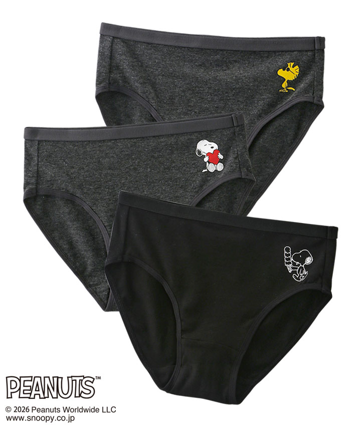 【ＰＥＡＮＵＴＳ】（スヌーピー）（３枚組）ショーツ