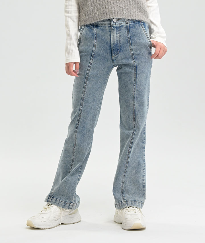 最終値下げ！新品タグ付き！2018年SS YOSHIYOフィーシャピンクパンツ C/ SPOTTED DENIM GUSSET WIDE PANTS(XS Indigo): Y's｜THE SHOP