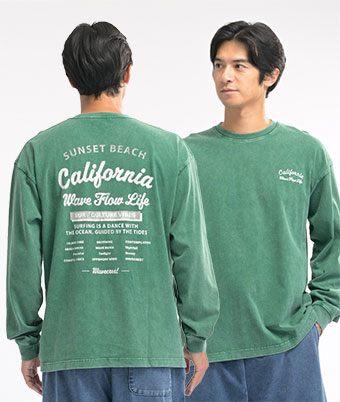 スノーウォッシュ加工プリントＴシャツ