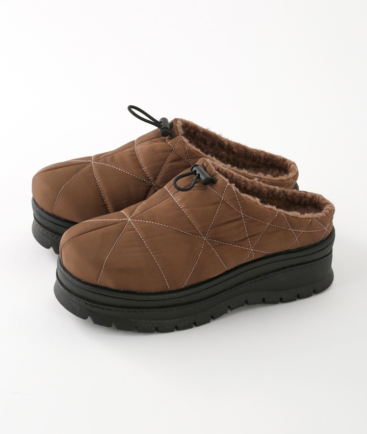 厚底キルティングサボ