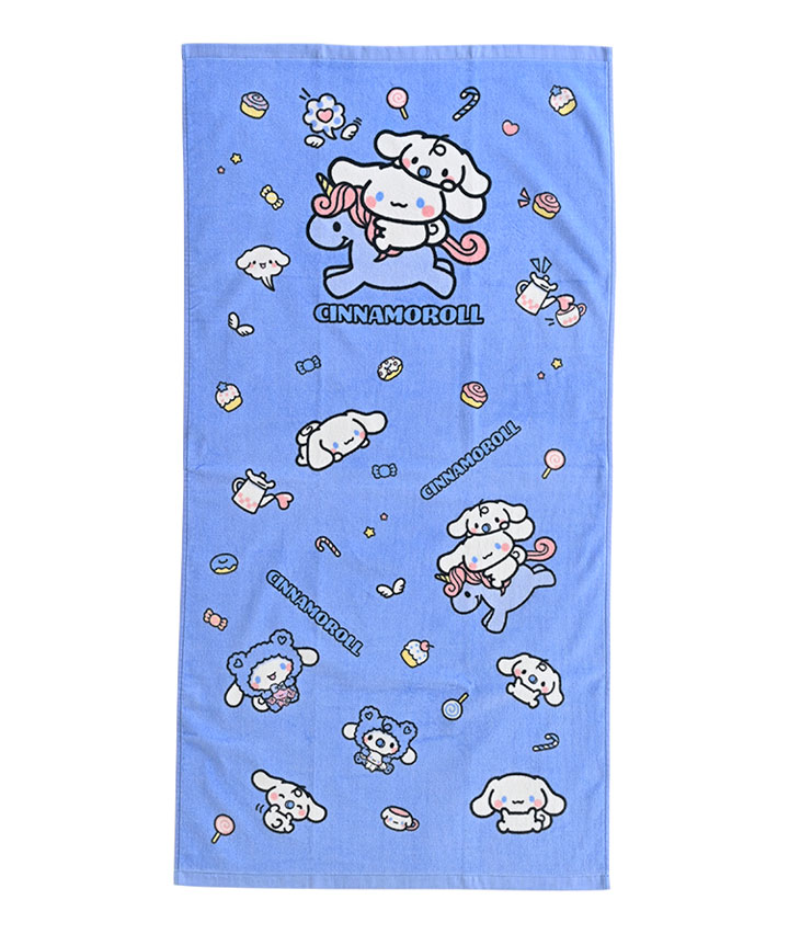 【サンリオキャラクターズ】（シナモロール）バスタオル