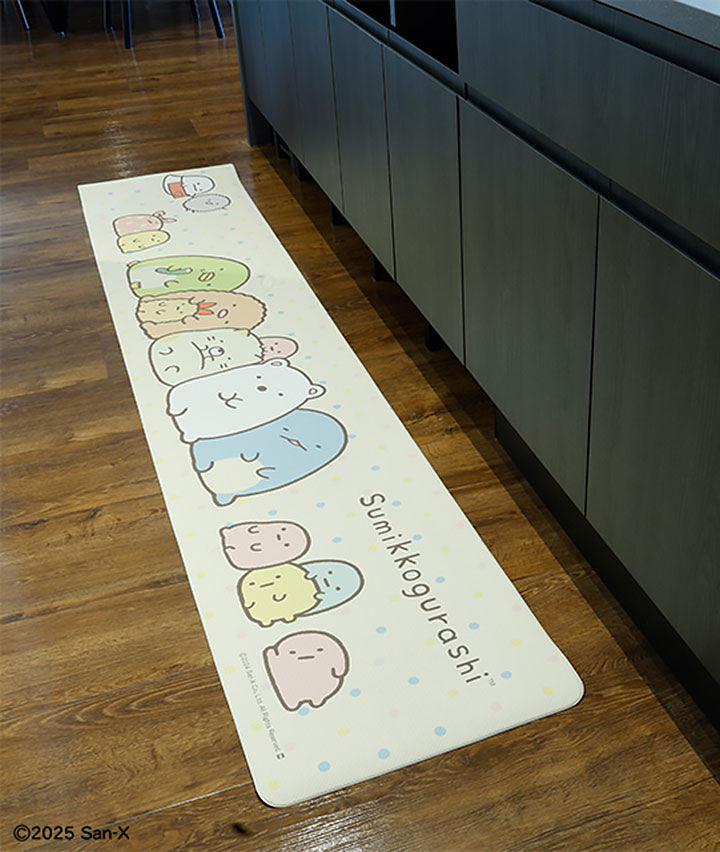 【すみっコぐらし】　ほんわかタイム　ＰＶＣキッチンマット　４５ｘ２４０ｃｍ