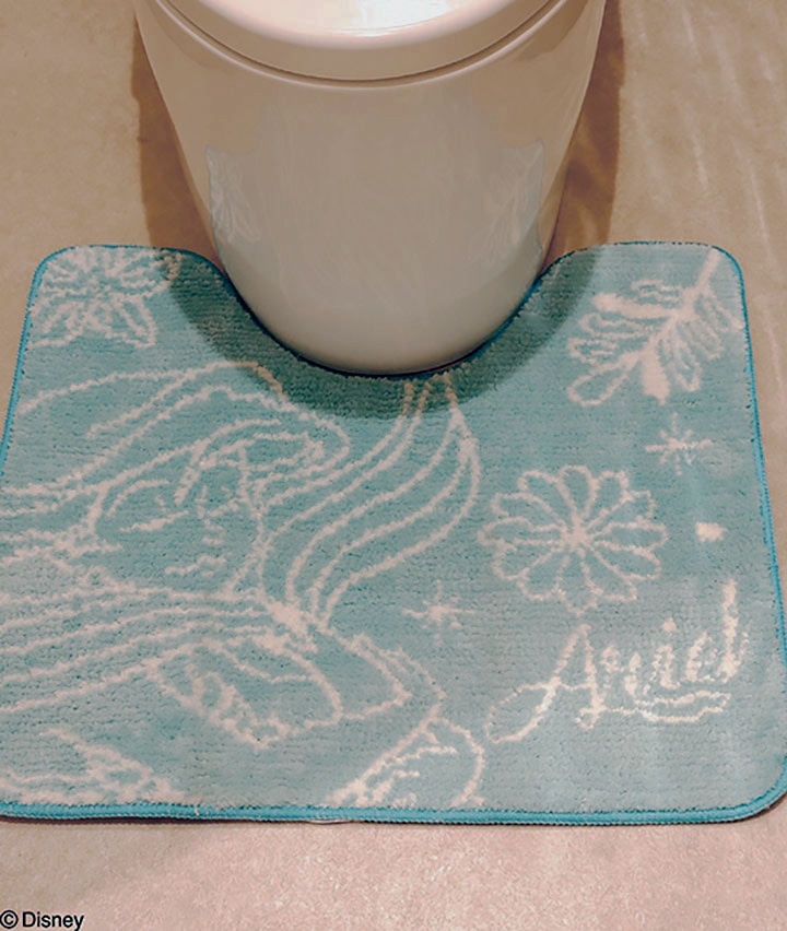 【Ｄｉｓｎｅｙ】（リトルマーメイド）マジカルシェルタフトトイレマット