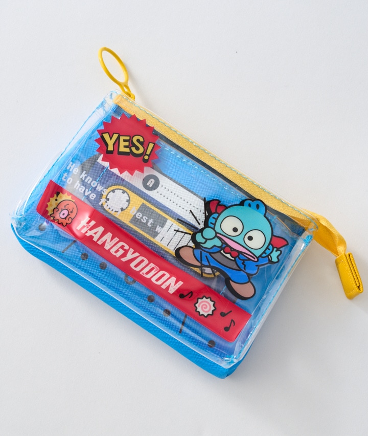 サンリオウ゛ィンテージクリアカセット風ポーチ　ハンギョドン