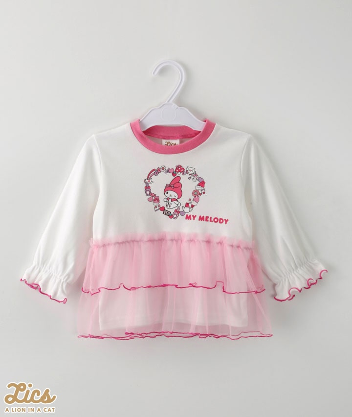 【ＬＩＣＳ】【サンリオキャラクターズ】（マイメロディ）女児ロンＴ（８０ｃｍ～）