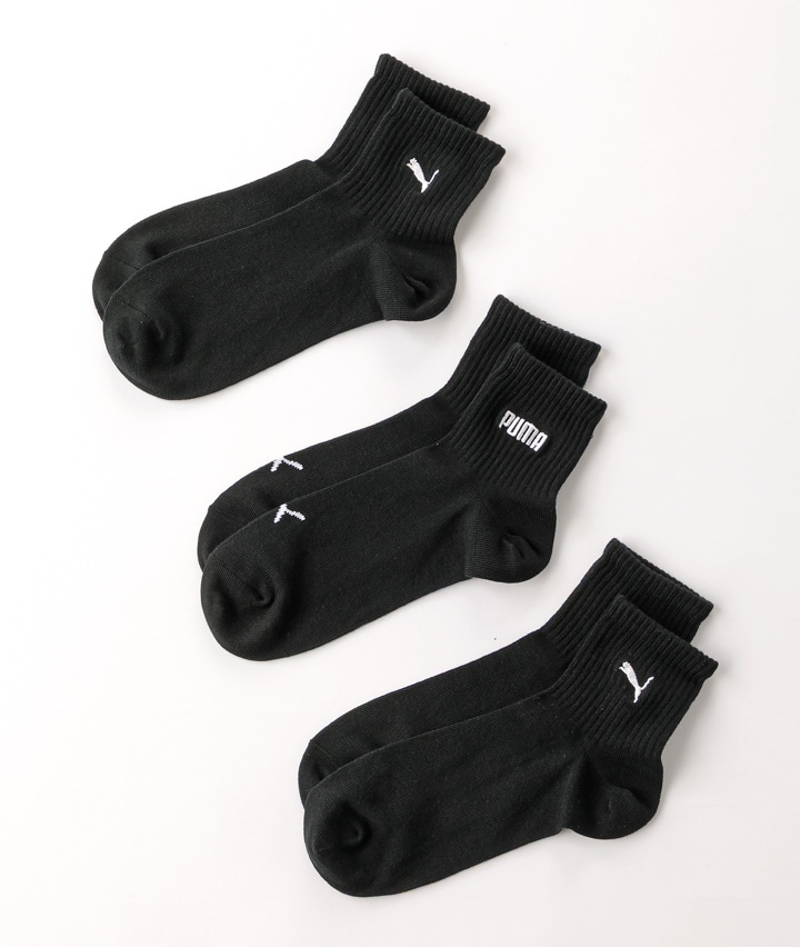 【Ｐｕｍａ】（３足組）刺繍入りショートソックス