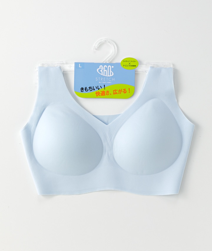 【トリンプ３６０°ストレッチ】（しめつけ軽減）（無縫製）Ｖネックハーフトップ