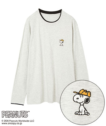 【ＰＥＡＮＵＴＳ】（スヌーピー）フェイクレイヤードＴシャツ