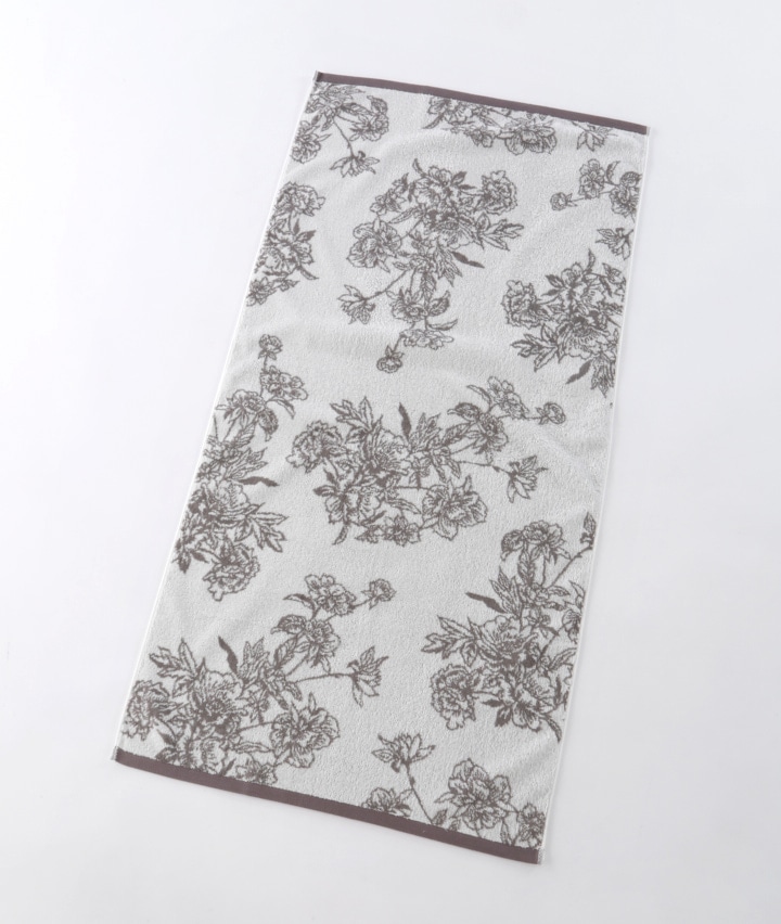 花柄バスタオル