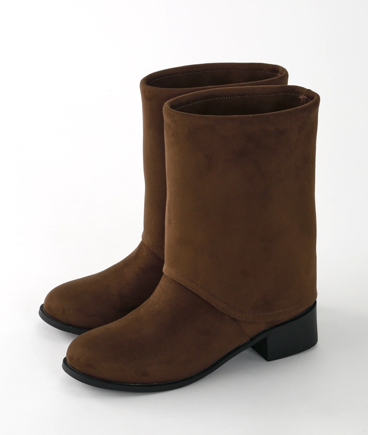 スウェード調カバーブーツ