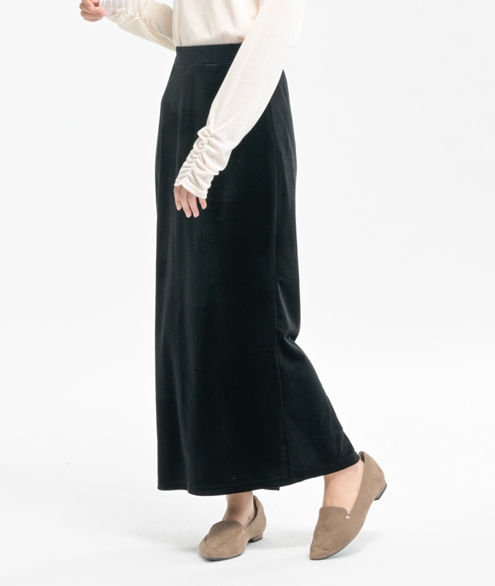 カットベロアナロースカート