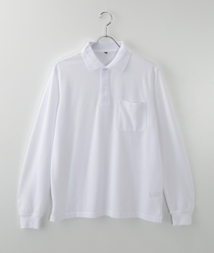 鹿の子無地ポロシャツ
