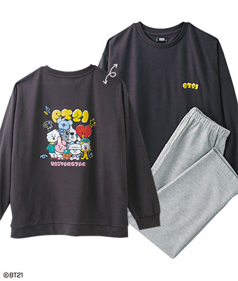 【ＢＴ２１】レディースミニ裏毛ルームウェア