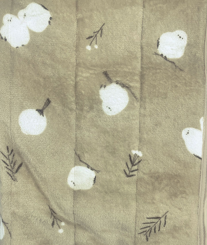 あったかシマエナガ柄敷パッド