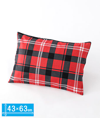枕カバー　アメカジチェック柄　４３ｘ６３ｃｍ