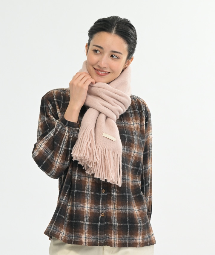 アクリルシャギーストール