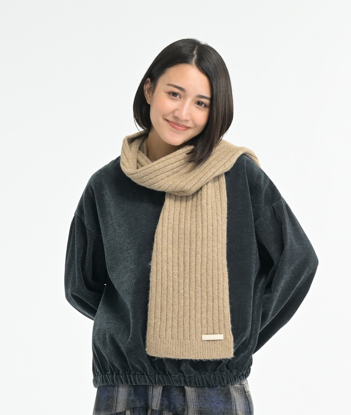 太リブニットマフラー