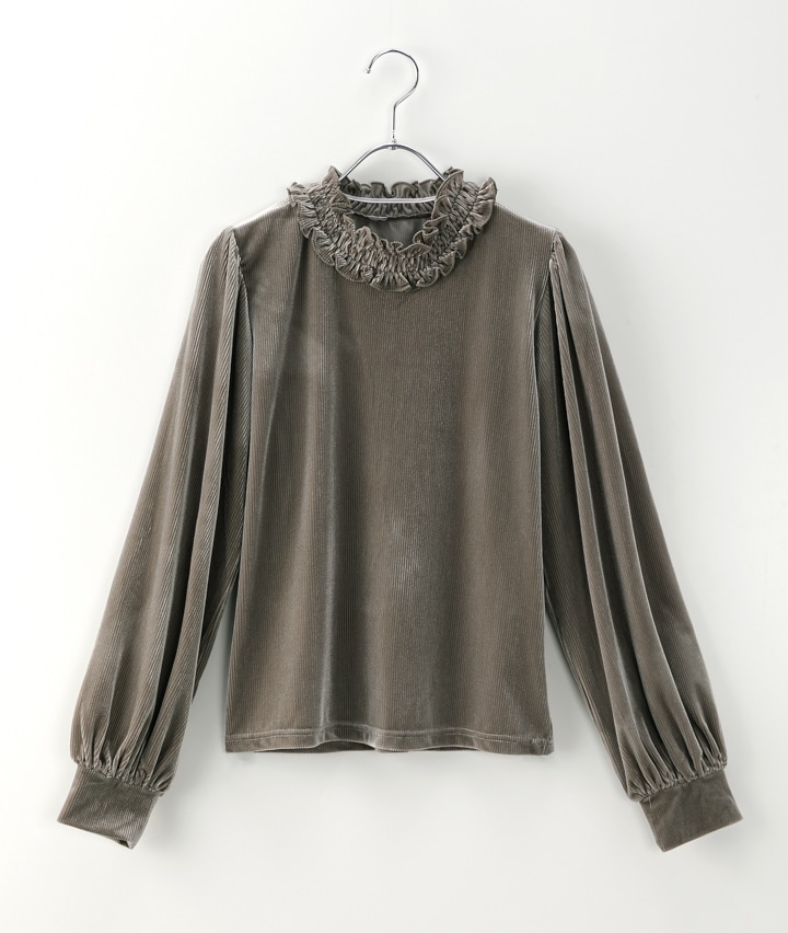 シアーベロアハイネック