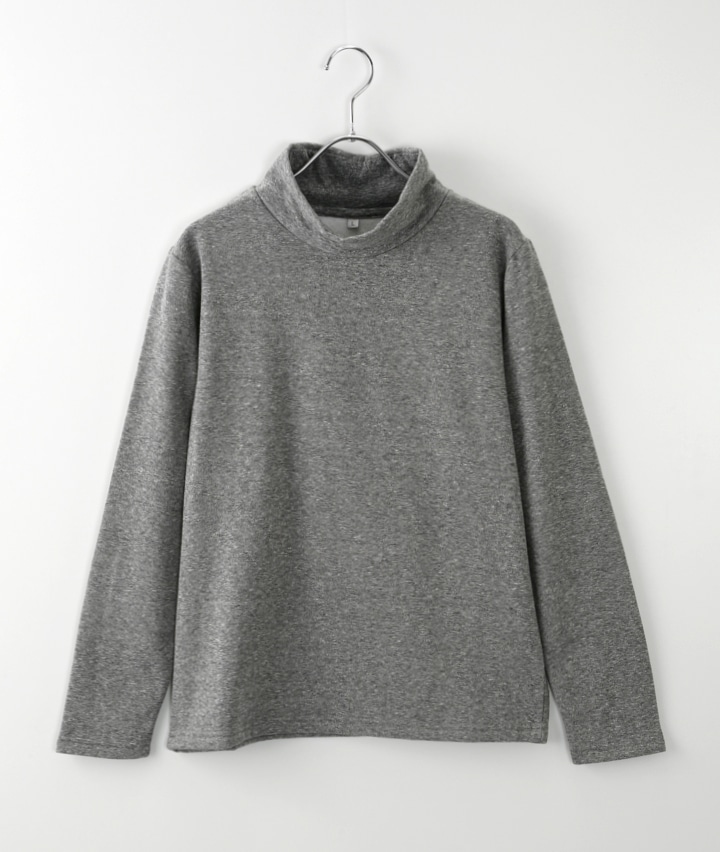 （着る毛布）（静電防止）裏シャギーハイネックＴシャツ