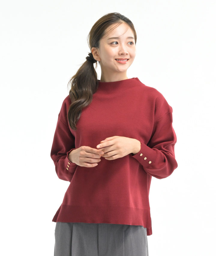 ボトルネックセーター