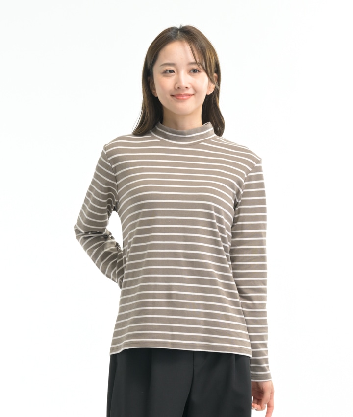 ハイネックカットソー