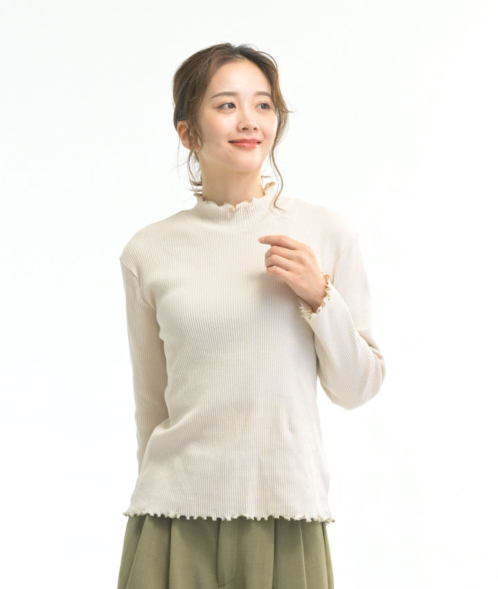 メローネックカットソー