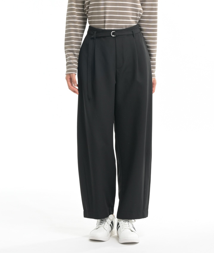 ベルト付タックパンツ