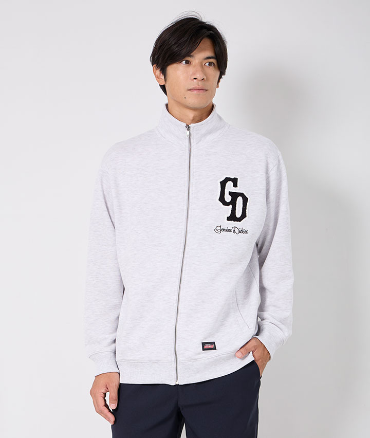 【ＧＥＮＵＩＮＥ　ＤＩＣＫＩＥＳ】裏毛サガラ刺繍スタンドフルジップ