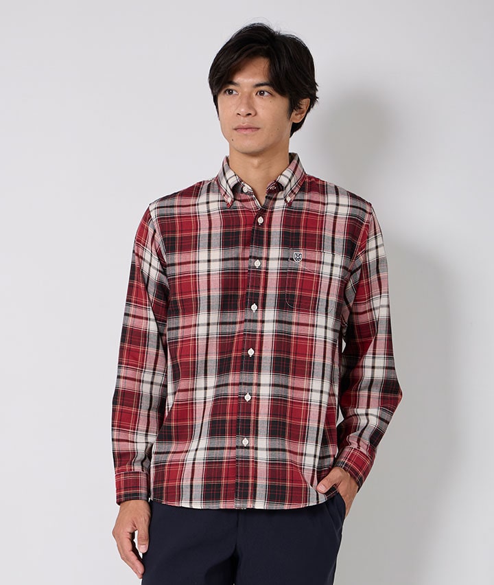ミスターヴアンツイルチェックボタンダウンシャツ