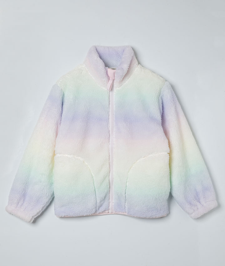 女児ボアフリースブルゾン