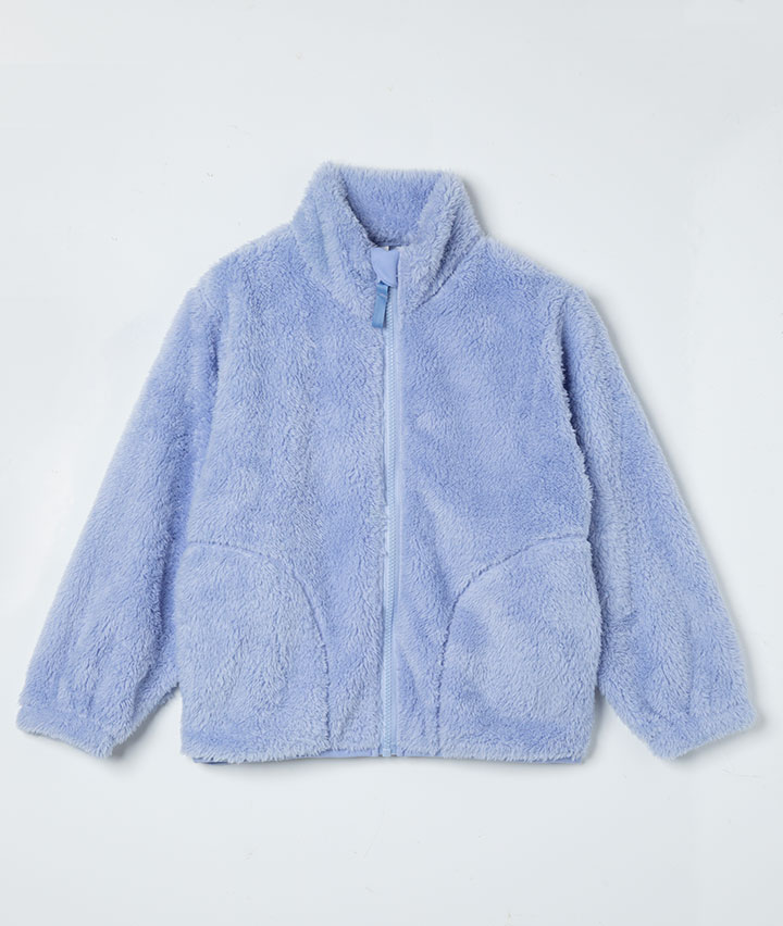 女児ボアフリースブルゾン