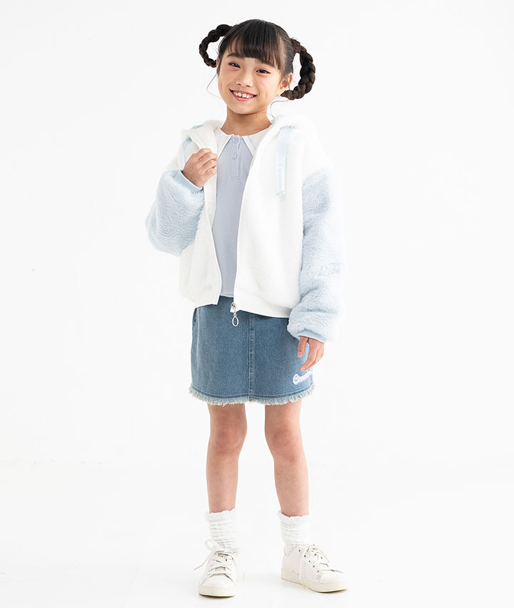 【サンリオキャラクターズ】女児デニムスカート