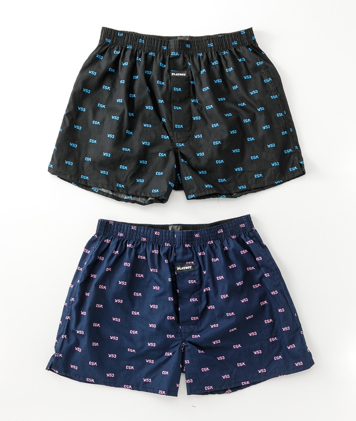 【ＰＬＡＹ　ＢＯＹ】（２枚組）紳士トランクス（前開き）