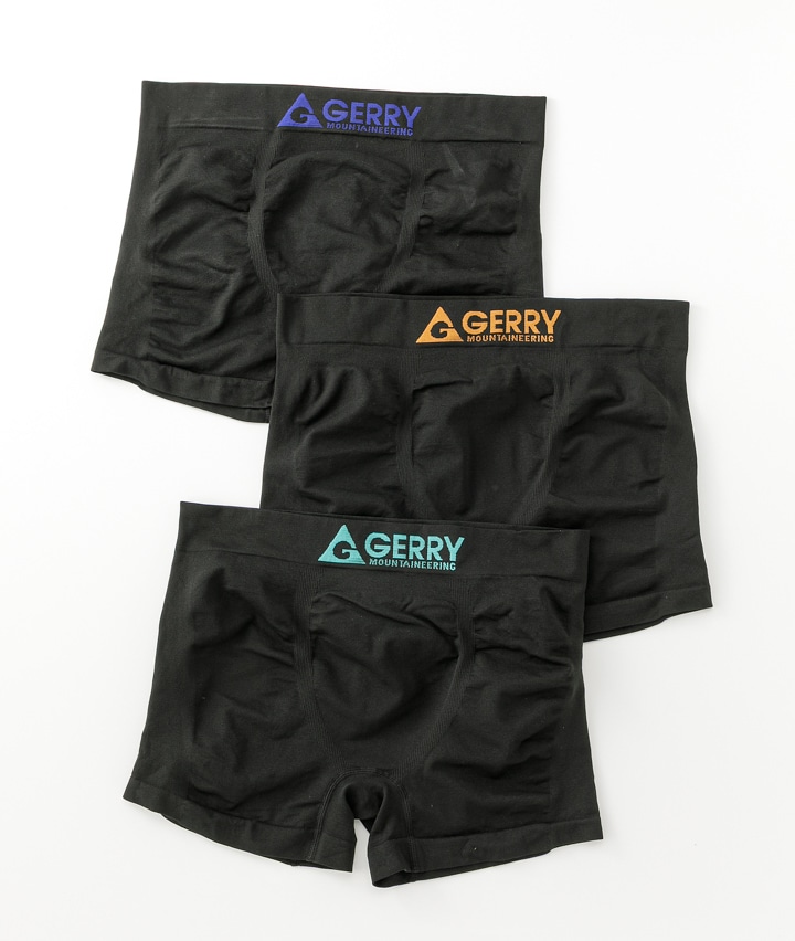 【ＧＥＲＲＹ】（成型編み）（３枚組）ボクサーブリーフ（前閉じ）