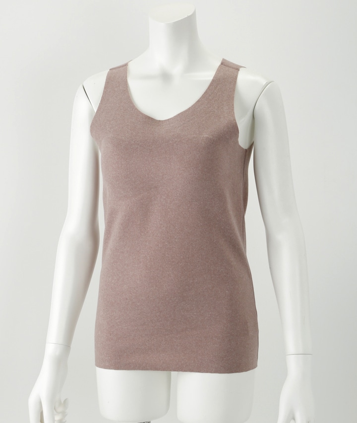 【整う温活】両起毛カップ付きタンク